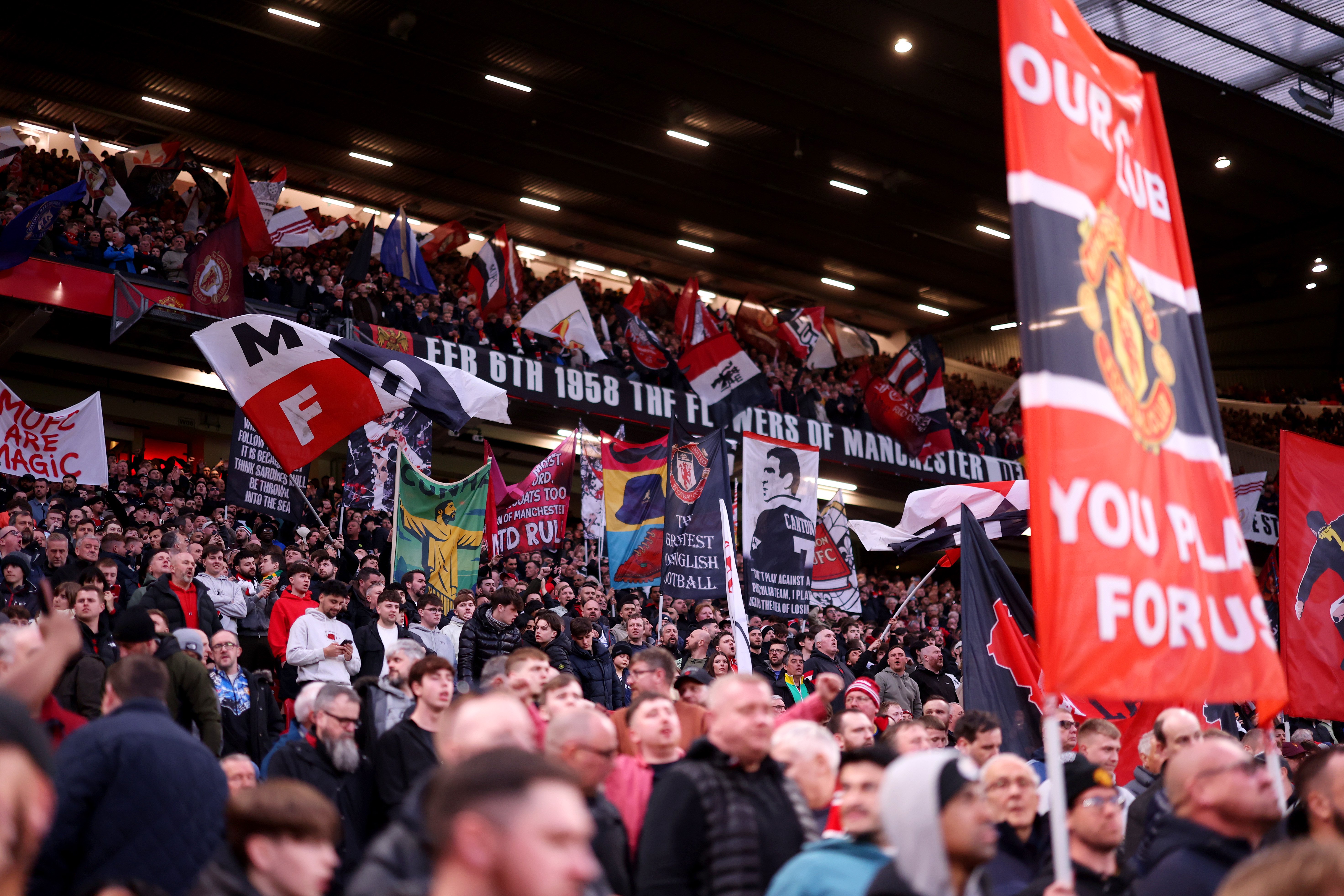 Manchester United fans at Old Trafford