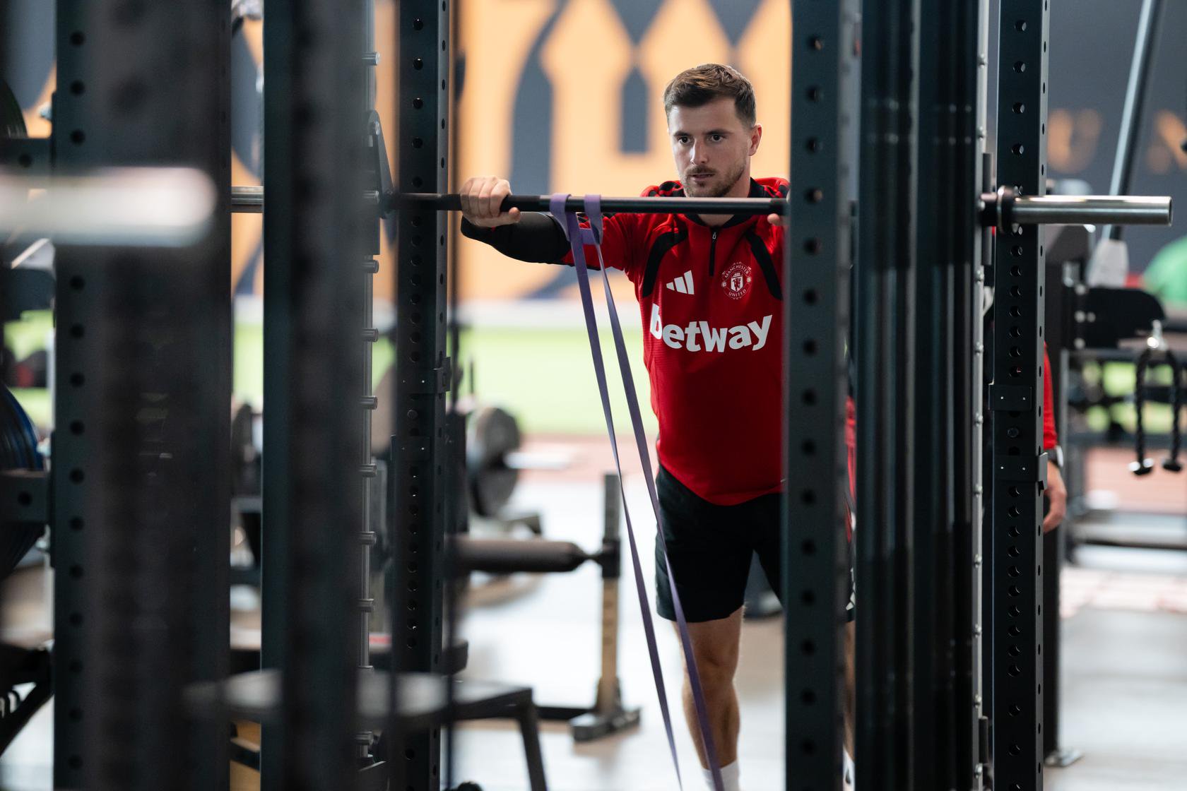 Mason Mount pushing bar in gym | 25 August 2026
