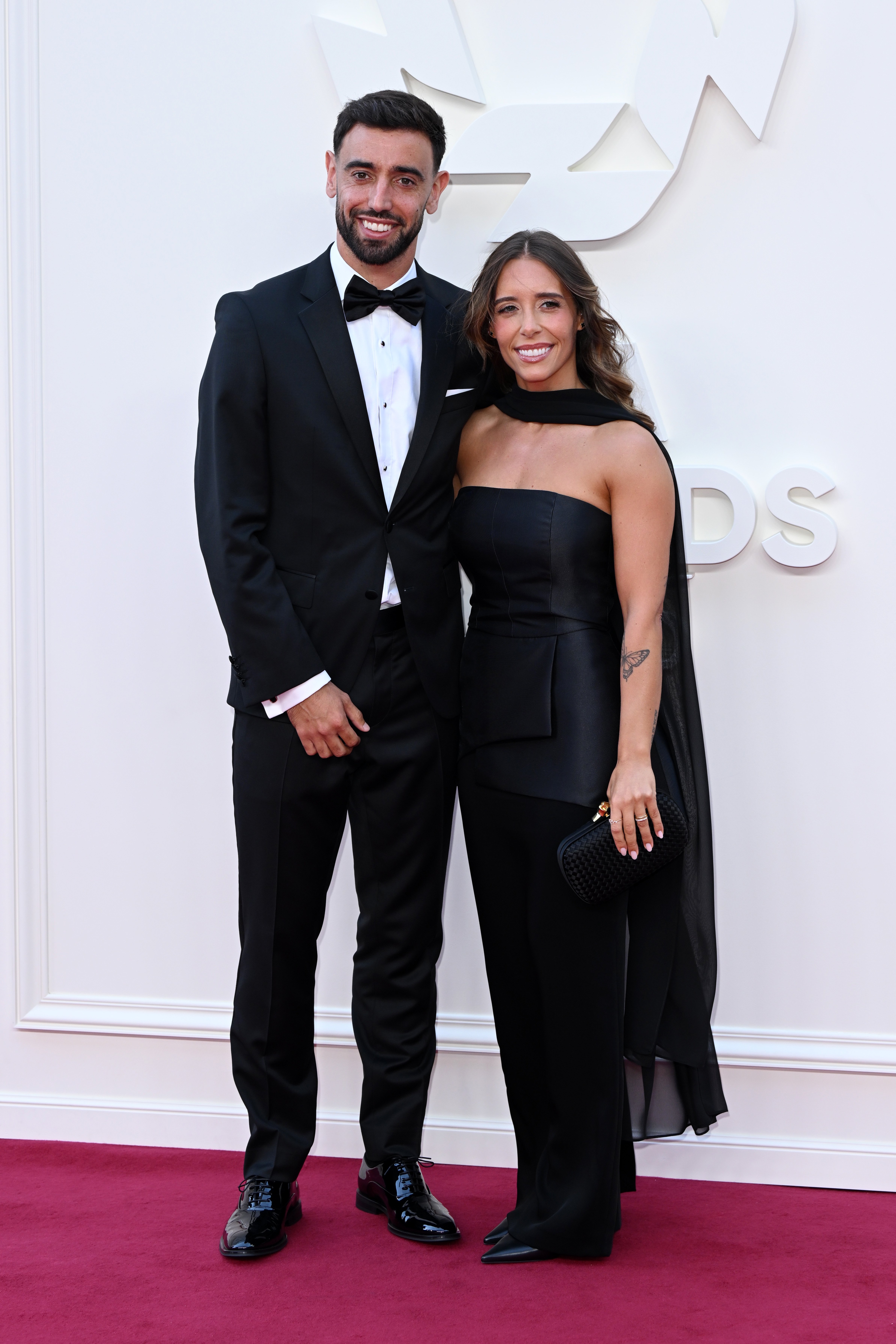 Bruno Fernandes and his wife Ana Pinho PFA Awards