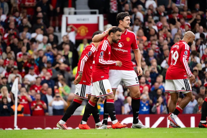Bruno Fernandes and Harry Maguire against Ipswich