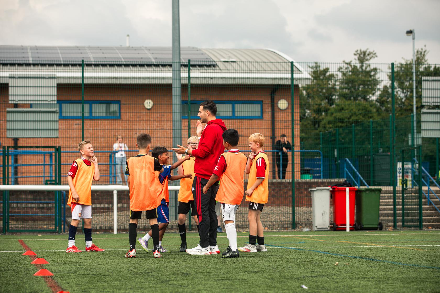 Image of Diogo Dalot at Man Utd Foundation holiday camp