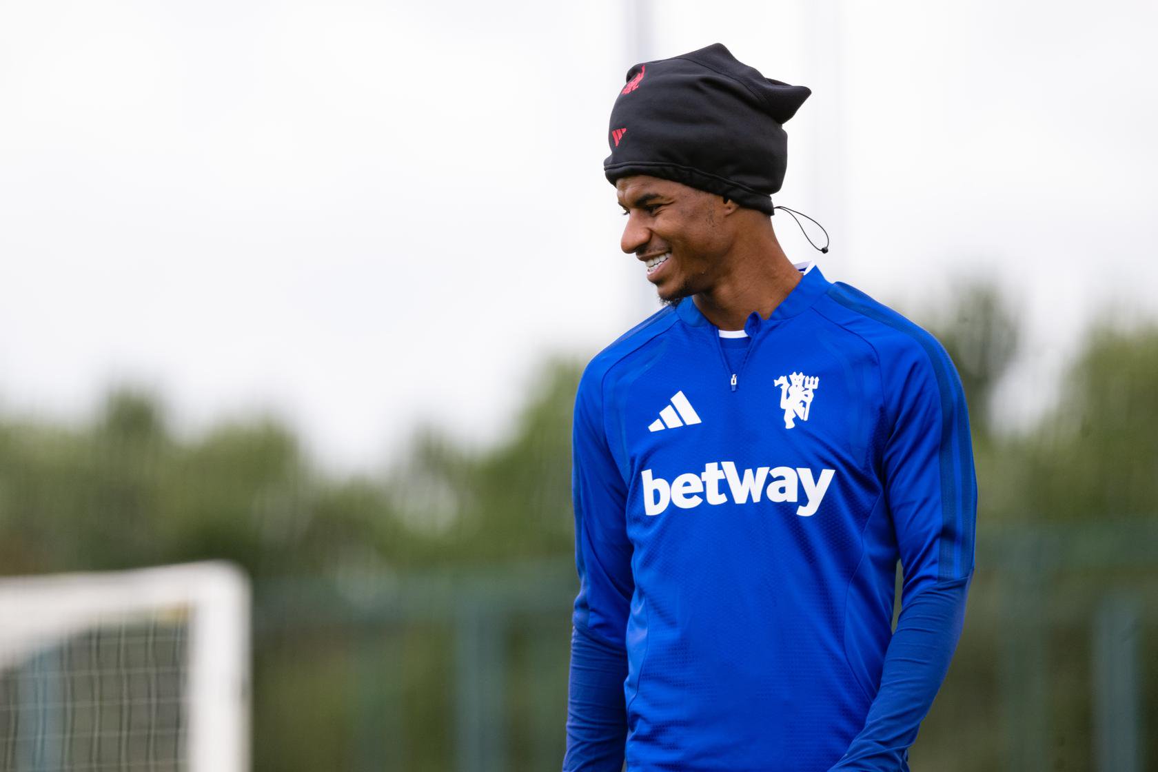 Marcus Rashford in new European training kit