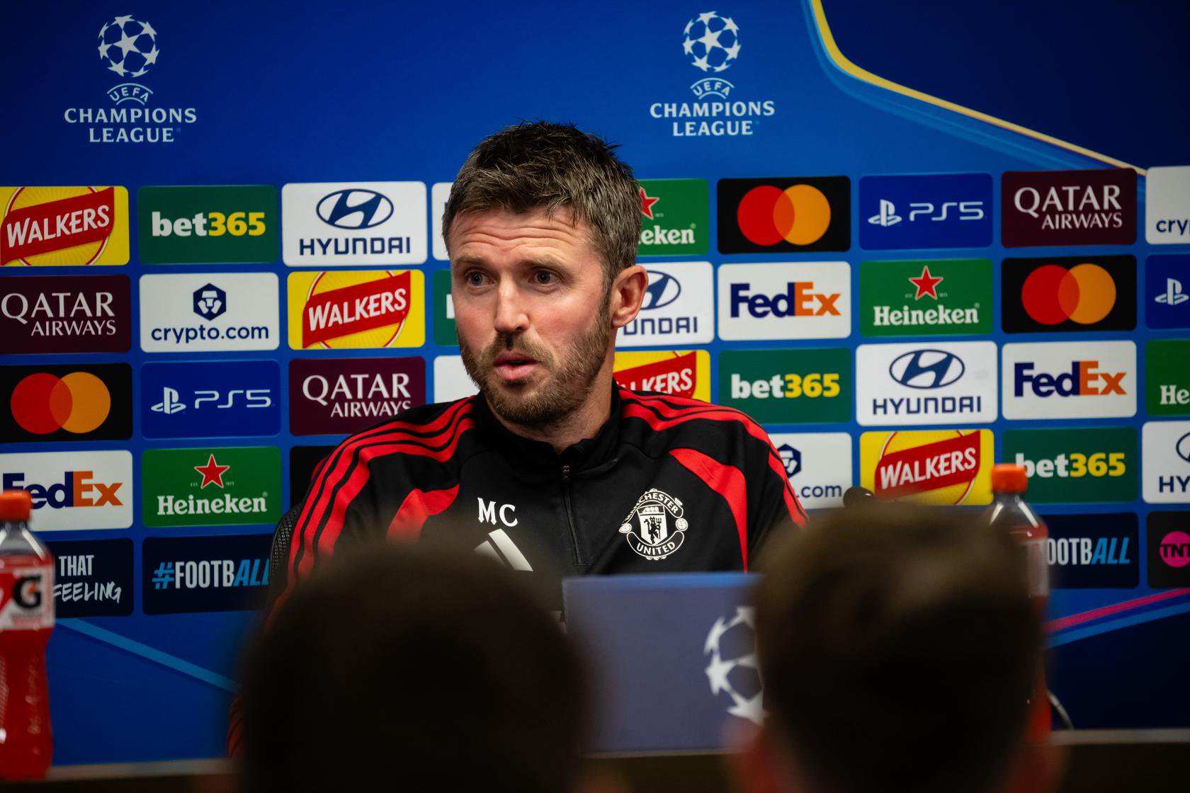 Michael Carrick at pre-Sabah presser