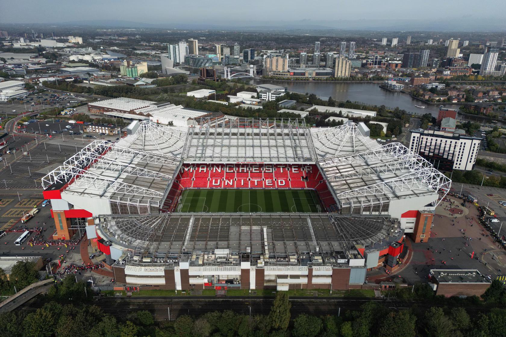 Old Trafford aerial view