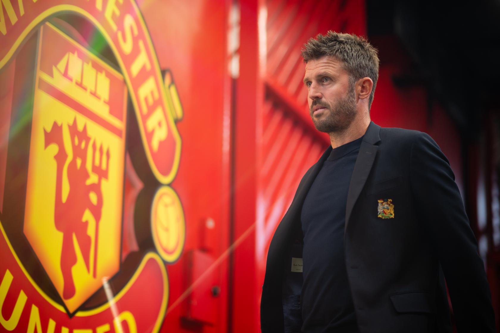 Michael Carrick arrives at Old Trafford