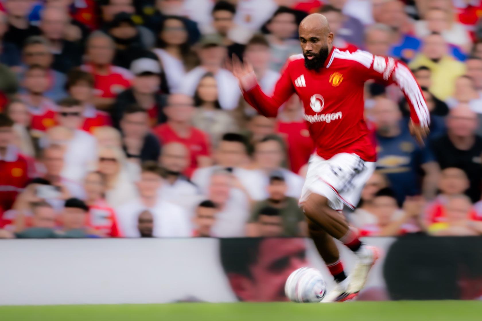 Bryan Mbeumo sprints during Manchester City game