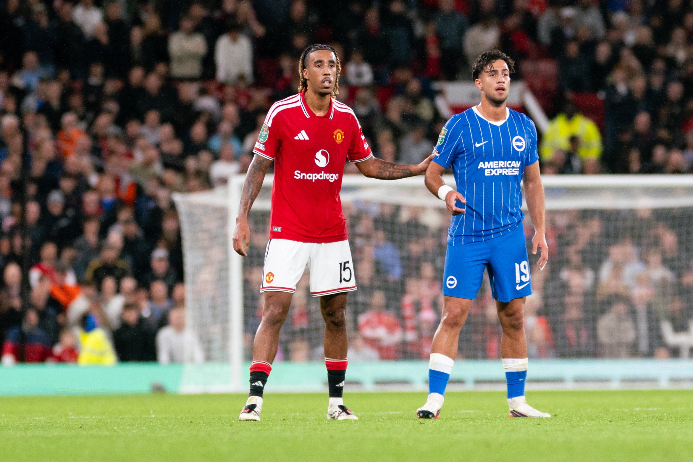 Leny Yoro image for Brighton Carabao Cup match report