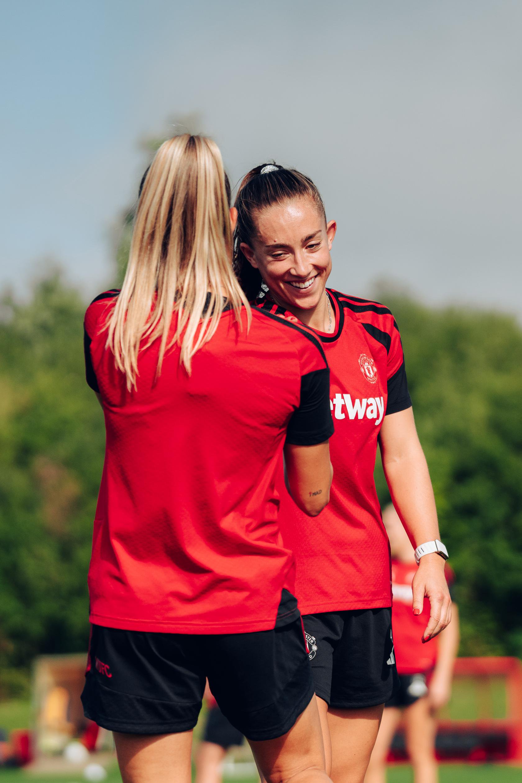 Maya Le Tissier in United Women training
