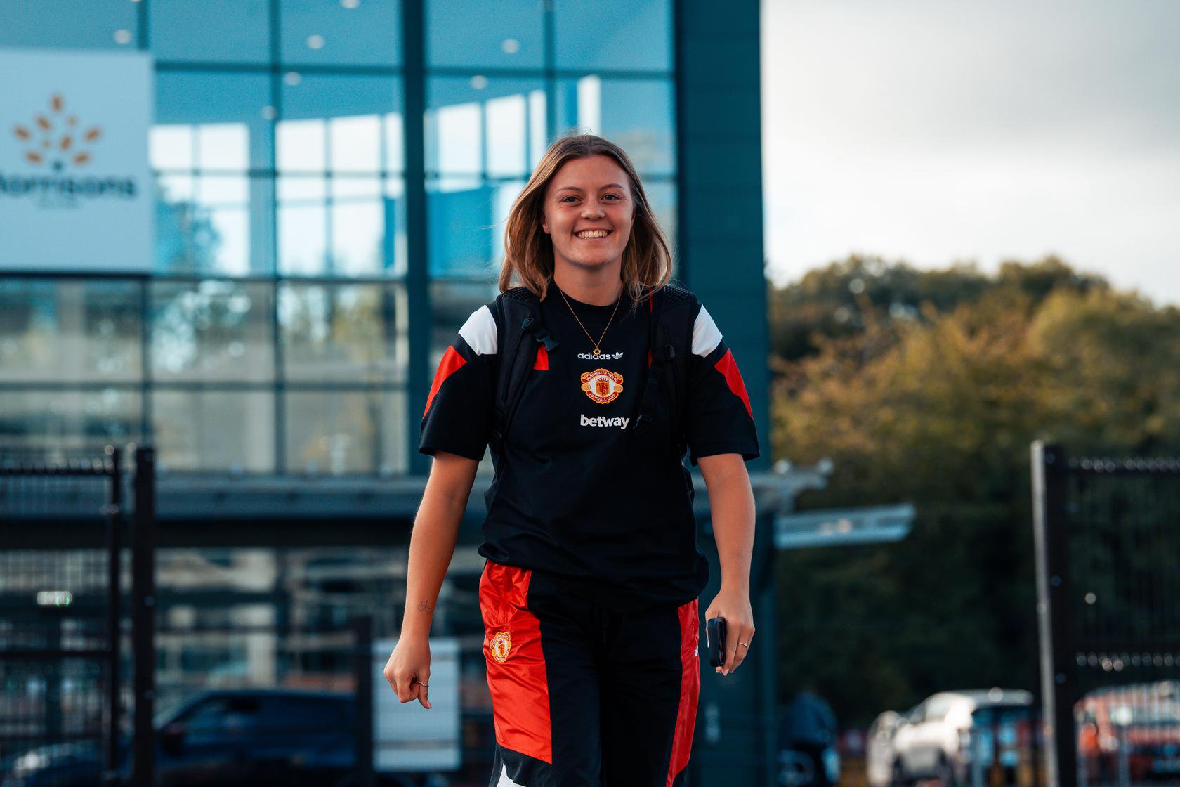 Jess Simpson arriving at the Progress With Unity Stadium