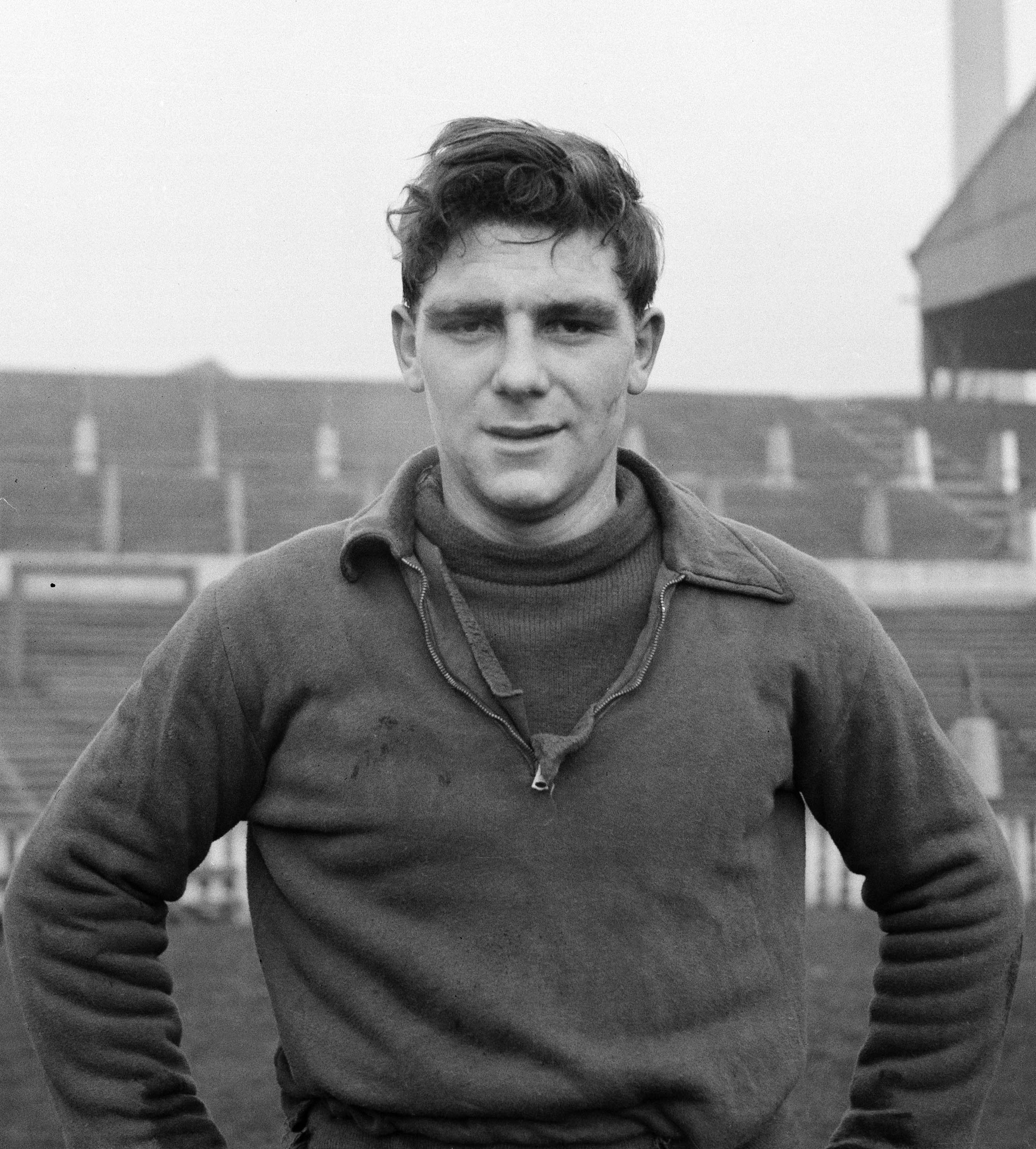 Duncan Edwards on the pitch at Old Trafford