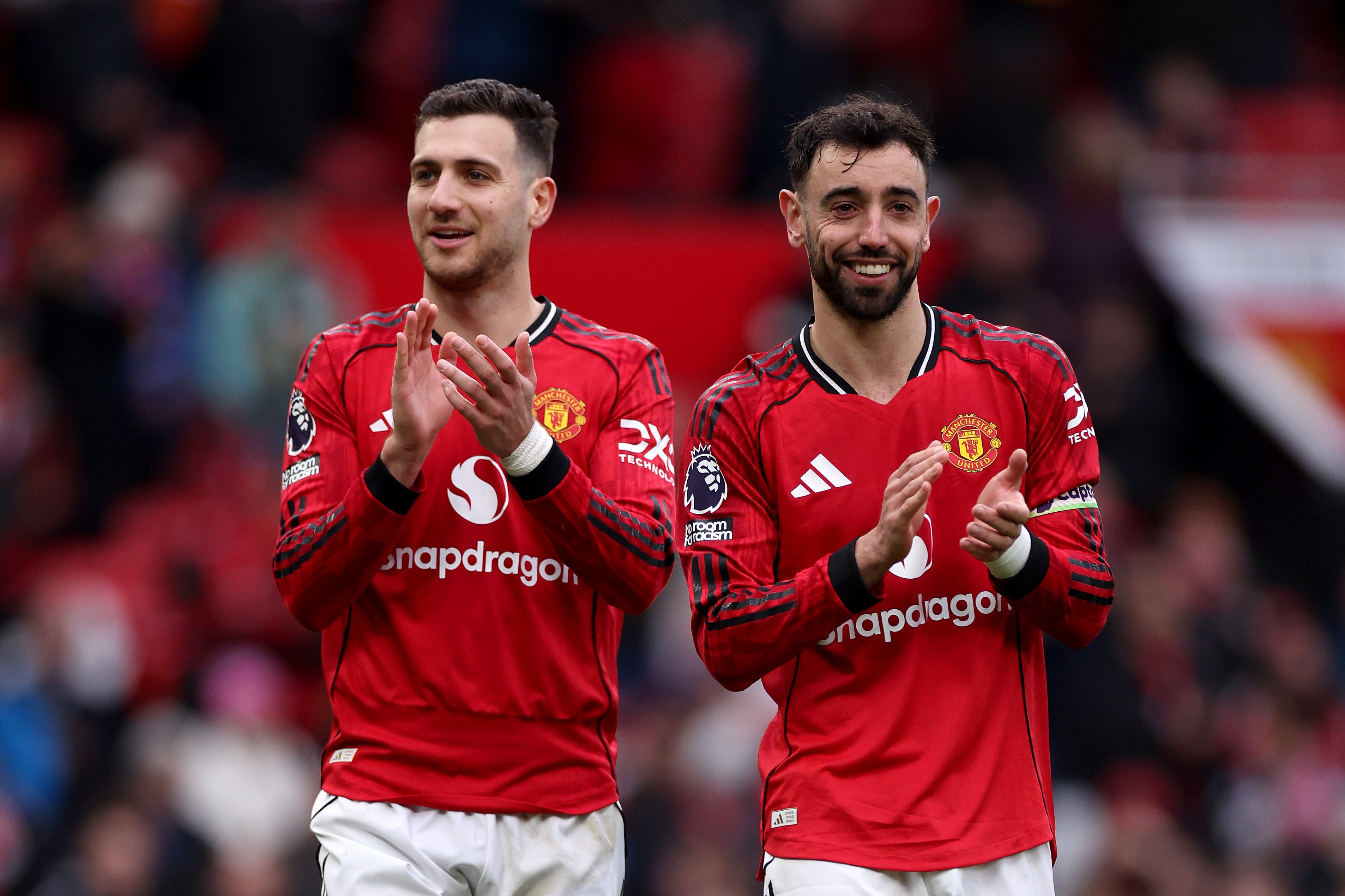 Dalot and Fernandes after home win over Villa