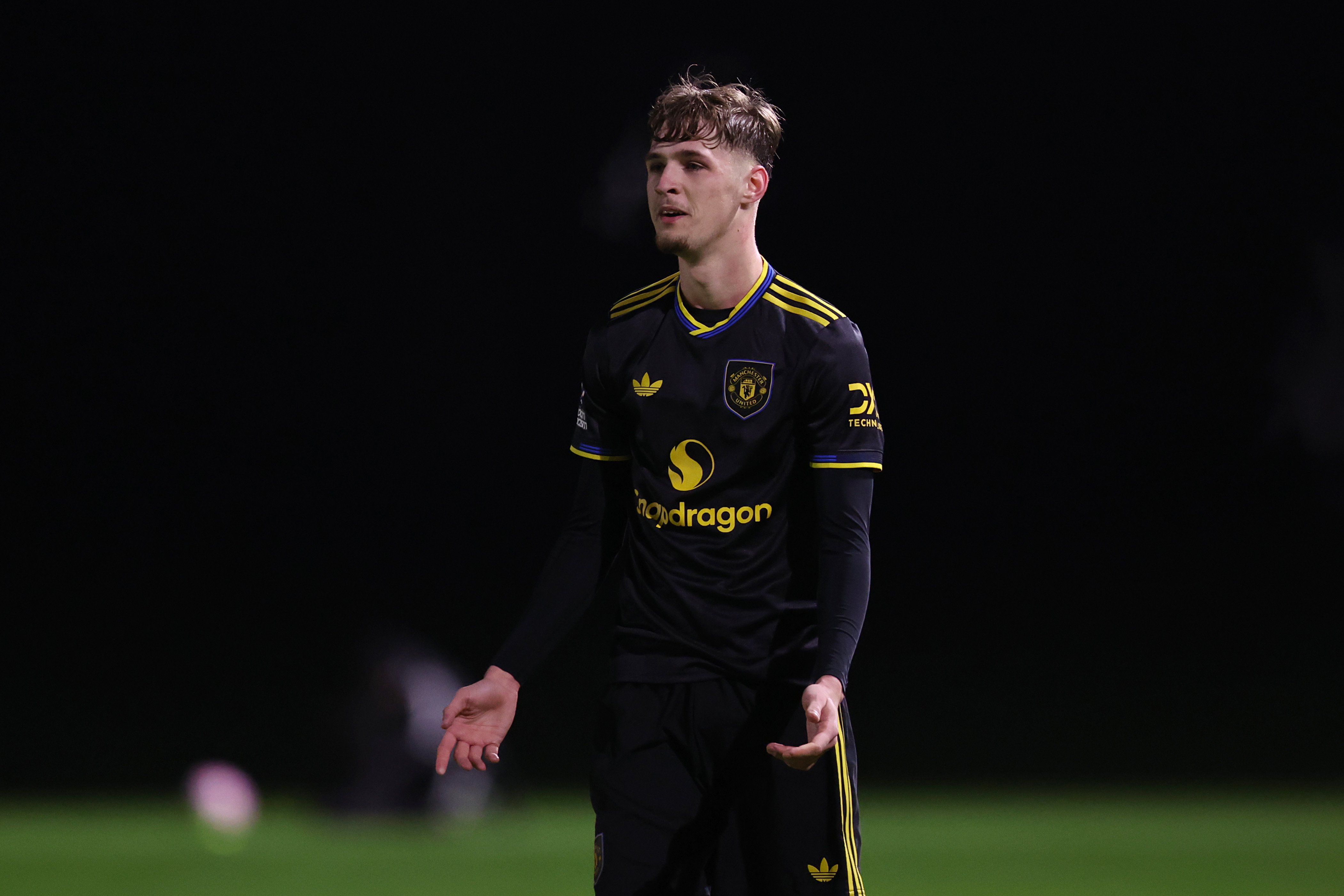 Tyler Fletcher in the black kit