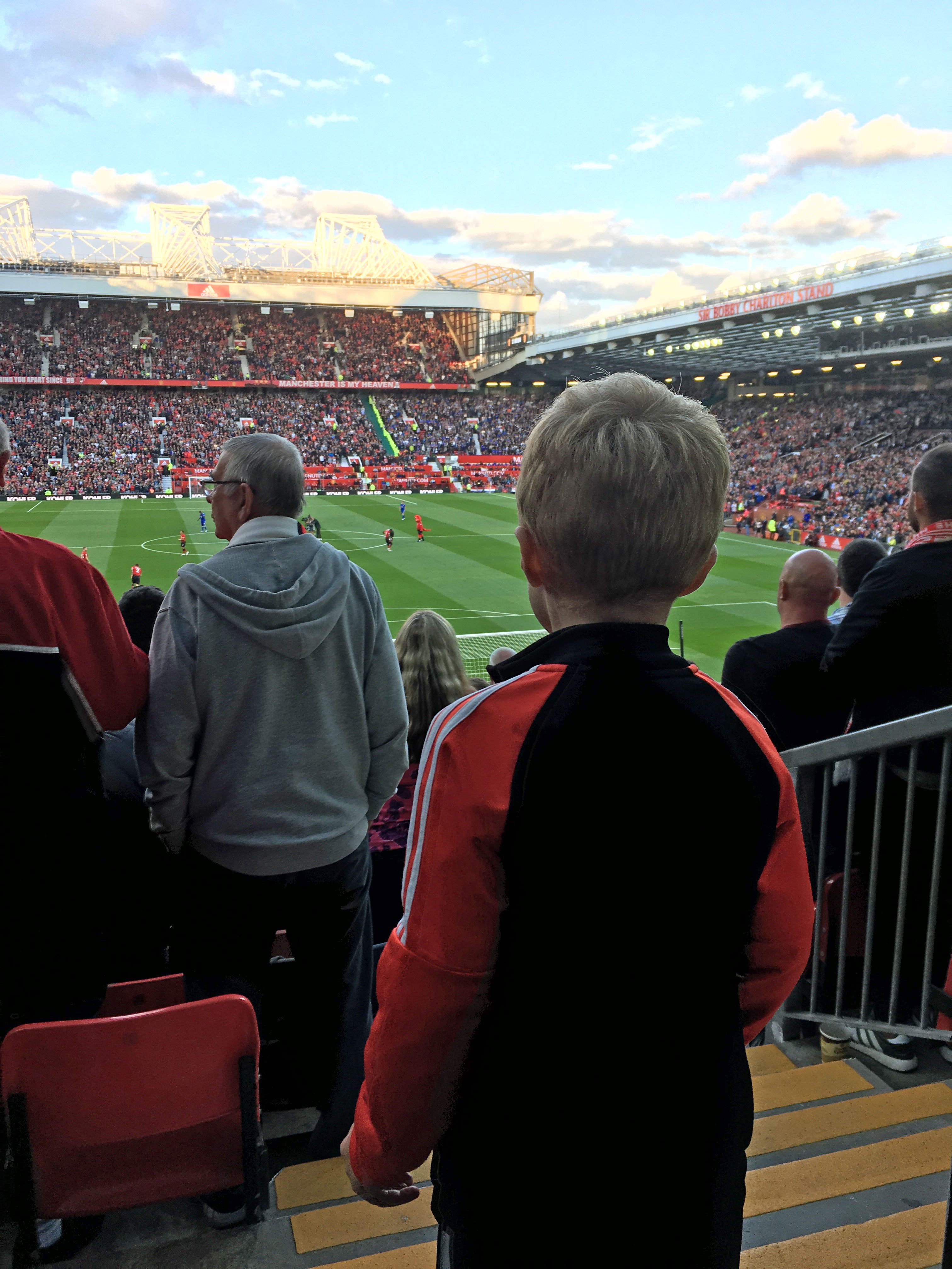 The father and son experience at Old Trafford